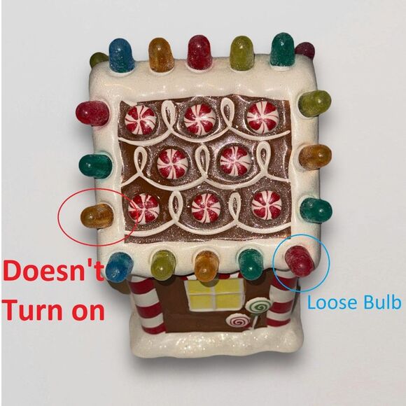 Hallmark Gumdrop Gingerbread House 2008 Light and Musical - WORKS - Picture 5 of 14